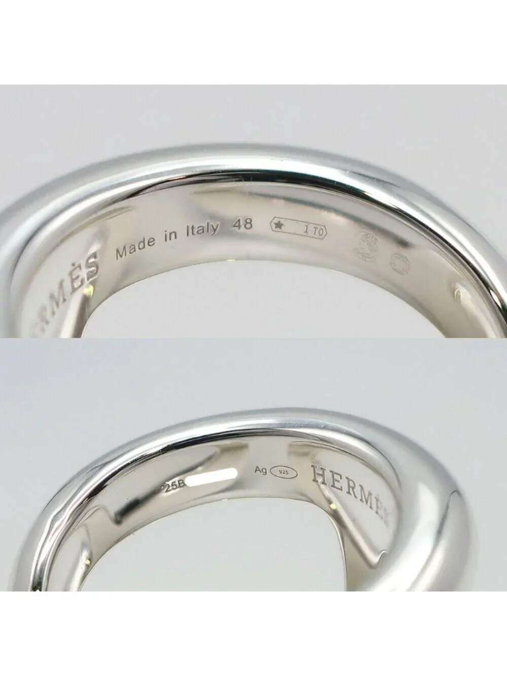 Hermes Heaven Osmose GM Ring Silver